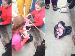 rescataron a una bebe recien nacida que habia sido abandonada en una bolsa rescataron a una bebe recien nacida que habia sido abandonada en una bolsa