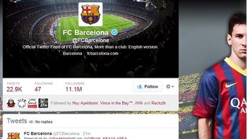 hackean la cuenta de barcelona y le mandan saludos al real madrid hackean la cuenta de barcelona y le mandan saludos al real madrid