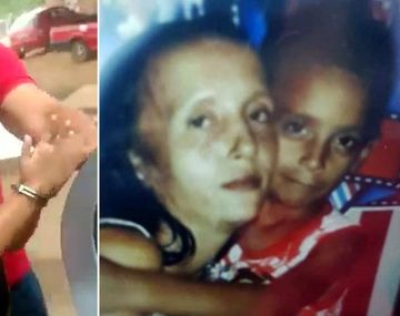 Izquierda: la mujer al ser detenida. Derecha: las víctimas del doble crimen