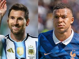 Lionel Messi y Kylian Mbappé. Lionel Messi y Kylian Mbappé.