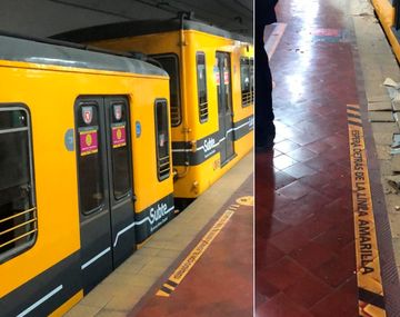 Susto en el subte E: descarriló una formación en la estación Independencia