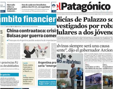 Las tapas de los diarios