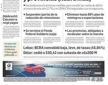 Tapas de diarios del miércoles 15 de agosto de 2018