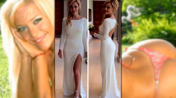 El costoso vestido de novia de Evangelina Anderson que superó al de Wanda Nara
