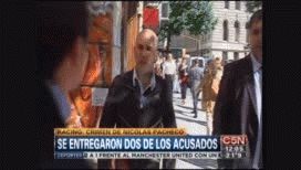 crimen del hincha de racing: sospechoso se entrego en tv crimen del hincha de racing: sospechoso se entrego en tv