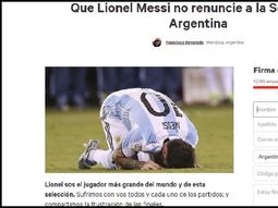 ¿queres que messi se quede? sumate a esta peticion ¿queres que messi se quede? sumate a esta peticion