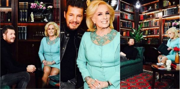 Tinelli y Mirtha Legrand