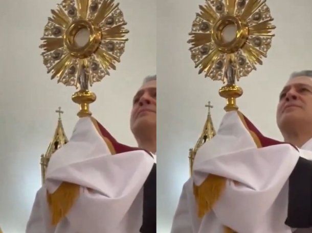  el llanto de un sacerdote ante una hostia palpitante en plena misa