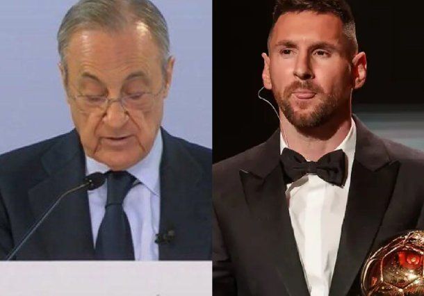 El palito de Florentino Pérez a Lionel Messi en la asamblea del Real Madrid