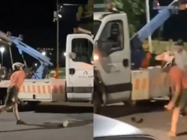 Tandil: le secuestraron la moto, agredió a los agentes y rompió la grúa