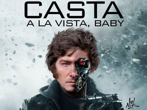 Las respuestas al insólito posteo de Javier Milei caracterizado como Terminator