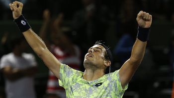 Guido Pella tras el triunfo ante el búlgado Dimitrov Guido Pella tras el triunfo ante el búlgado Dimitrov