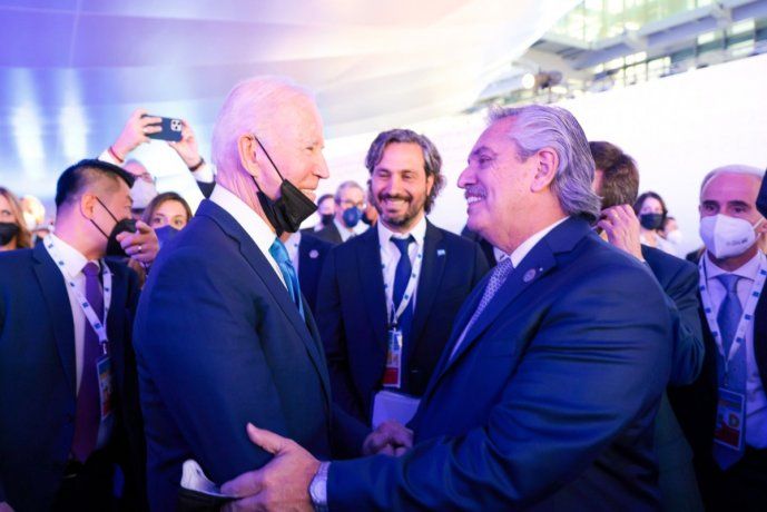 Alberto Fernández con Joe Biden