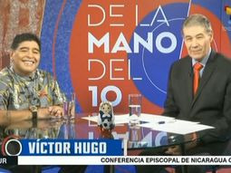 Diego Maradona y Víctor Hugo Morales