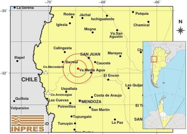 Se registró un fuerte sismo en San Juan, que se sintió en Mendoza, Córdoba y San Luis