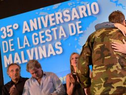 Homenaje a veteranos de Malvinas en Tigre