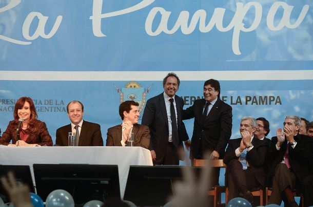 La fórmula Scioli-Zannini, junto a CFK en la Pampa