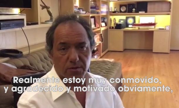 Scioli, a la militancia: Pongamos lo mejor de cada uno y todo va a salir muy bien