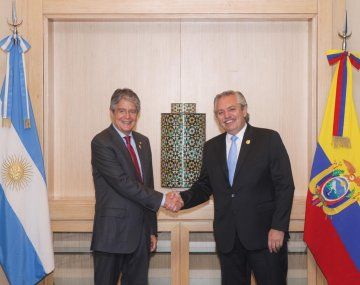 Alberto mantuvo una reunión bilateral con su par de Ecuador