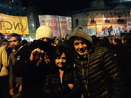 León Gieco en la marcha contra la ley del 2x1