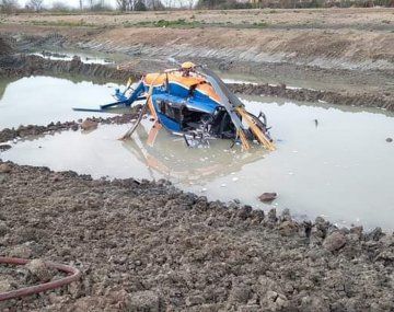 Un helicóptero cayó en Don Torcuato.