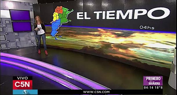 Pronóstico del tiempo para todo el país en C5N