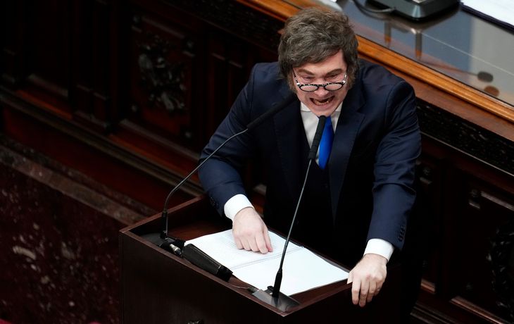 Javier Milei en el Congreso