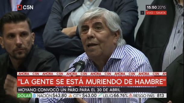Hugo Moyano: Se muere gente, se muere la industria y la CGT no reacciona