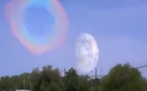 Impresionante halo solar vistió el cielo y sorprendió a todos en Resistencia