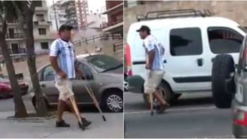 Mendigo se hace pasar por discapacitado Mendigo se hace pasar por discapacitado