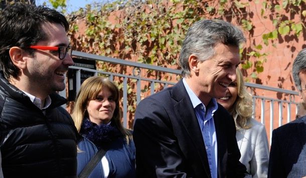 Facundo Garretón con Mauricio Macri