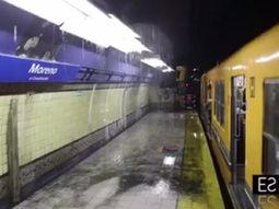 temporal en la ciudad: asi quedo la linea c de subte temporal en la ciudad: asi quedo la linea c de subte