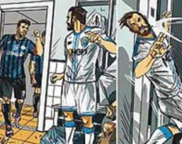 Suspenden a un jugador argentino por una piña que se hizo cómic