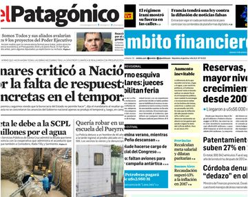 Tapas de diarios del jueves 4 de enero de 2018