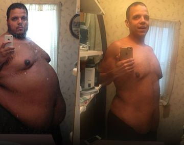 Un hombre logró bajar más de 150 kilos