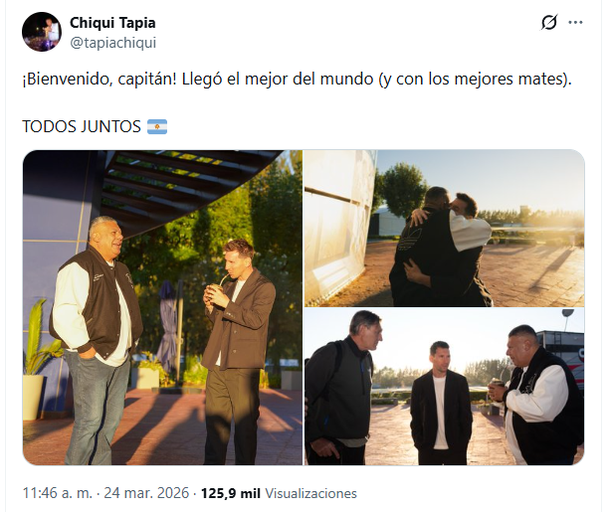 Lionel Messi con Chiqui Tapia Lionel Messi con Chiqui Tapia