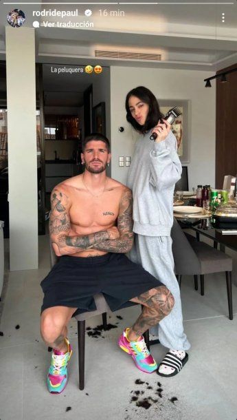 Rodrigo De Paul le envió a Ángel de Brito un mensaje luego de anunciar la separación