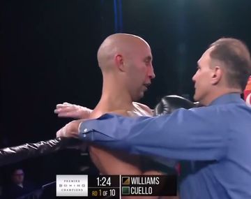 VIDEO: El argentino Cuello peleó por el título y no aguantó un round