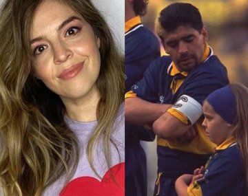 Dalma reveló la divertida anécdota detrás de una foto junto a Maradona en la Bombonera: Cambiá la cara