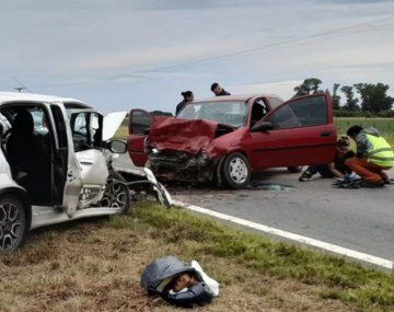 Murió un bebé recién nacido tras un choque frontal