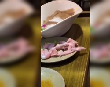 ¿Cómo lo hizo? El extraño video del pollo zombie que escapó de un plato