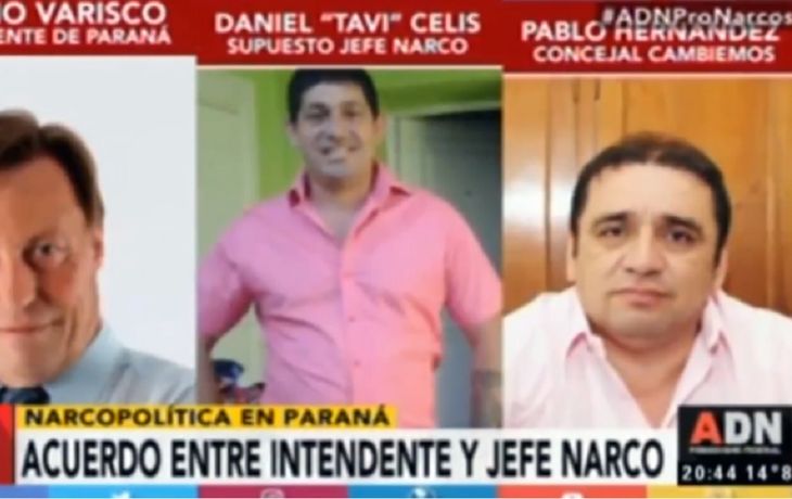 Citan a indagatoria por una causa de narcotráfico al intendente de Paraná tras una investigación de C5N