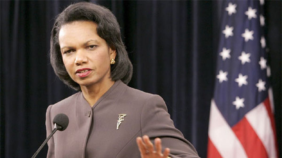 *Condoleezza Rice (sec. de Estado en EEUU)