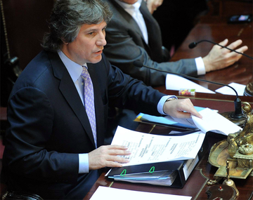 Boudou llegó al Senado mientras se aguarda por la sesión