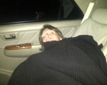 Fantino durmió en su auto