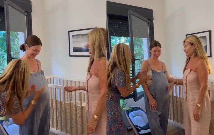 Las Trillizas de Oro y la dulce espera del nieto número 20: el video que enterneció a todos