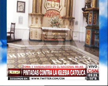 Ataque a iglesia: Mi intención no es obtener perdón