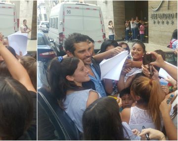 Así fue el recibimiento a Matías Alé