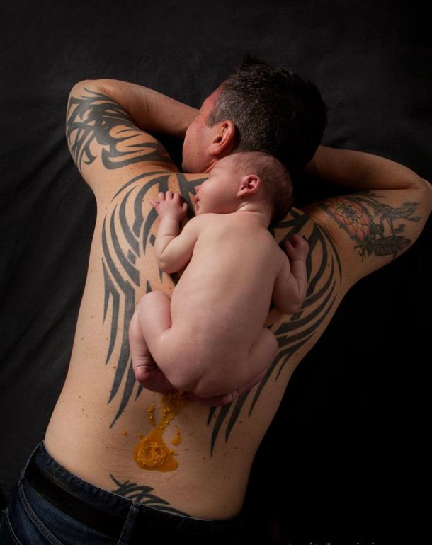 Padre e hijo se volvieron virales por un imprevisto muy especial