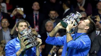 Del Potro y Delbonis, con la Ensaladera Del Potro y Delbonis, con la Ensaladera